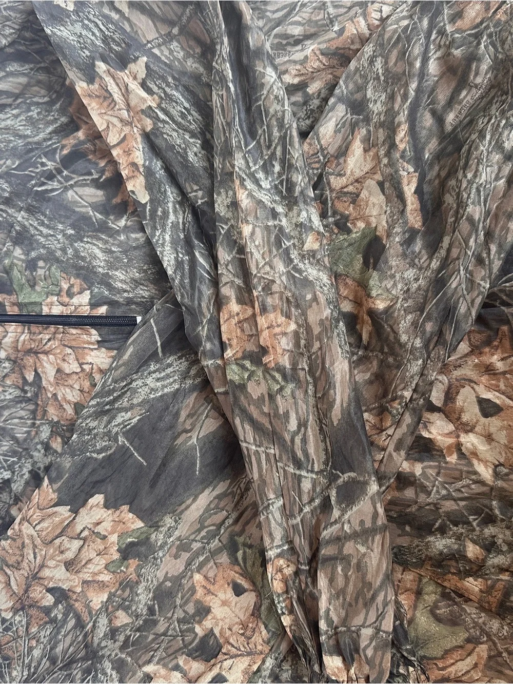 Vtg 90s Bug Out Mesh Camo Hunting Jacket XL Made in USA Mosquito Protection Y2K